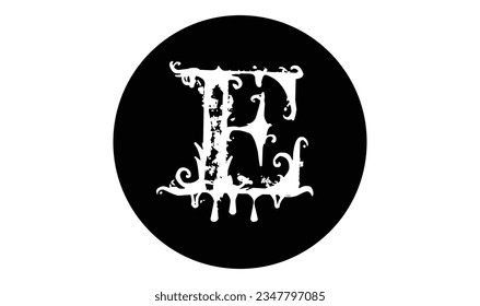 E letter Abstract logo template - circle E sign vector	