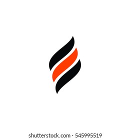 e letter abstract logo vector