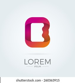 E Letter Abstract Vector Logo Design Template. Creative Typographic Concept Icon
