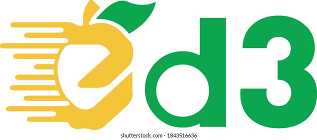 E letter apple unique logo