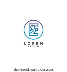 E Letter bird Logo Design Icon. Bird Letter Logo with Creative and modern concept
