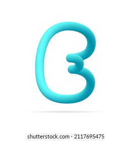 E letter blue logo. Line style pure water vector typography for save water identity, ecology graphic resources, clean corporate  labels and more
