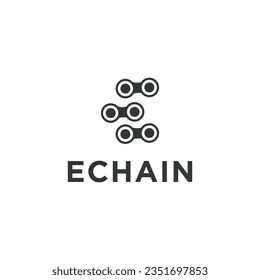E Letter Chain company logo design