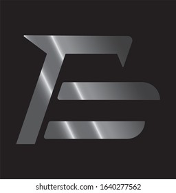E Letter combined in Eagle shape