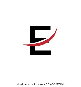 E Letter design. 
