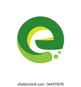 E Letter Eco Logo
