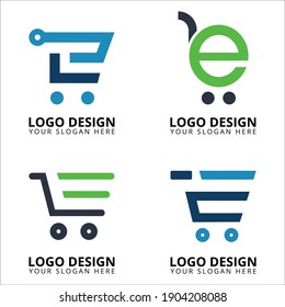 E Letter Ecommerce Professional Logo Design