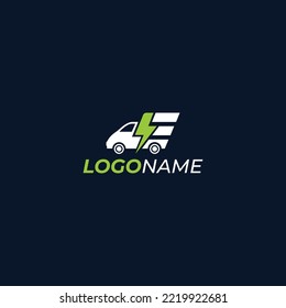 E letter electronic transportation logo design