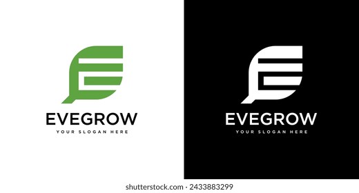 E Letter Financial Logo design template. Finance and Financial Investment Development Logo Concept with Business Growth Arrow.