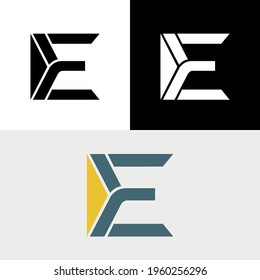 E Letter Flat Design Logo