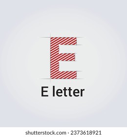 E Letter Icon Design Single Isolated Logo Design Brand Corporate Identity Various Colors Editable Template Vector Monogram Emblem Illustration Branding on Light Gradient Background