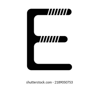 E letter icon logo design template element