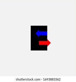 Icono de letra E con alguna plantilla de diseño vectorial de elemento