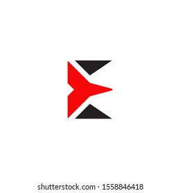 E letter initial icon logo design inspiration vector template