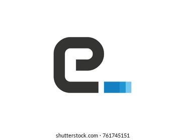 E Letter Initial Logo