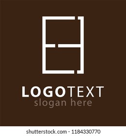 E E Letter Line Logo Element