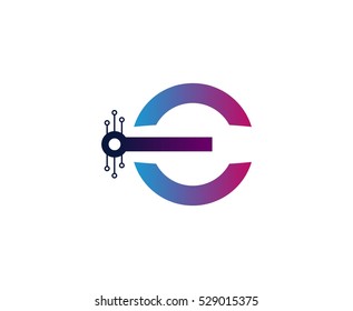 E letter logo