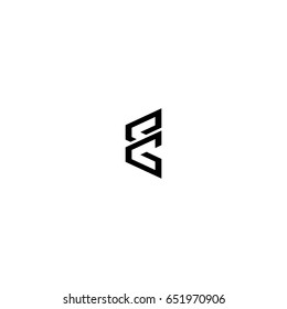 e letter logo