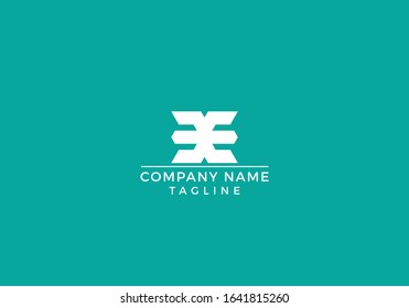 E E Letter Logo Abstract Design in Vector Editable File.