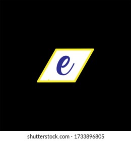 
Diseño abstracto del logotipo de la letra E