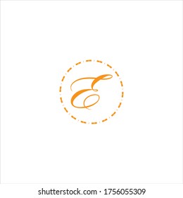 E letter logo abstract design