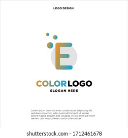 E letter logo, business logo design, vector icon.