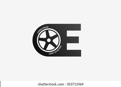 E-Brief-Logo, Logo-Design für Autos.