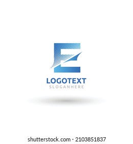 E letter logo, E colorful gradient logo, colorful abstract logo