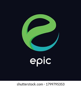 E Letter logo concept. Modern and minimalist logo design template. Graphic alphabet symbol for corporate business identity. Creative vector element