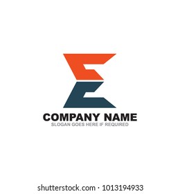 E letter logo design