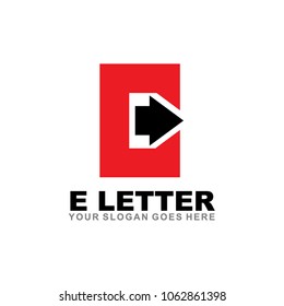 E letter logo design