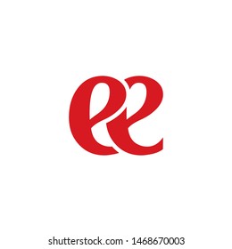 E E letter logo design