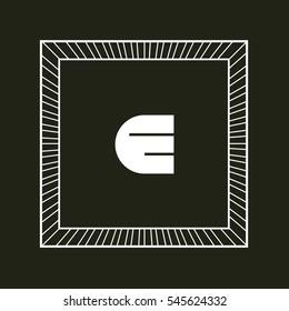 E letter logo design