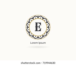 E letter logo design