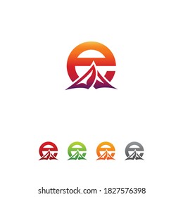 E-Mail-Logo-Design, kreatives E-Logo-Design, einzigartiges E-Logo-Design, Letter e-Logo,