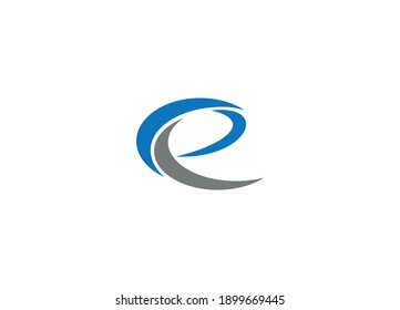 E Letter Logo Design With Creative Modern Vector Icon Template