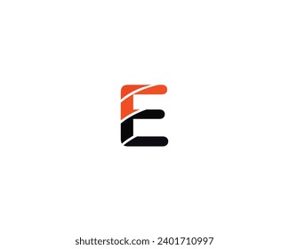 E letter logo design element