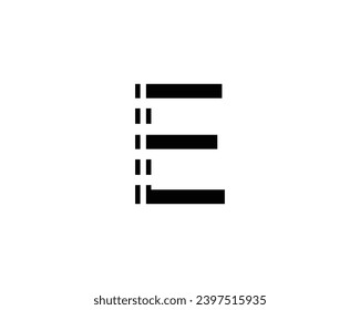 E letter logo design elemet