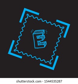 E letter logo design eps