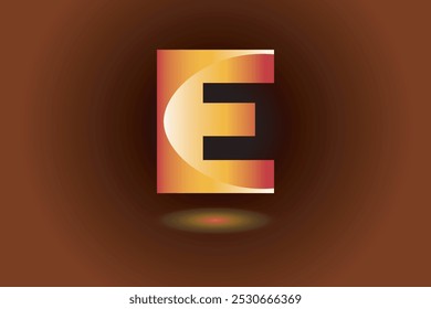 Diseño del logotipo de la letra E. Diseño de fuente E.
