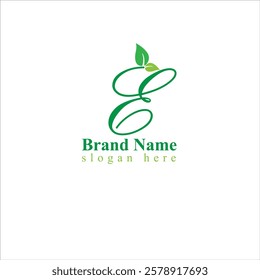 E letter logo design image icon element