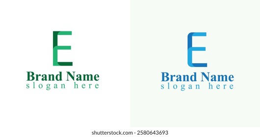 E letter logo design image icon element