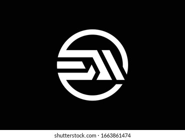 E Ein Buchstaben Logo Design, Modern Minimalist Letters Vektorillustration Icon Logo Illustration.