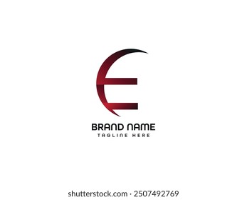 E Letter Logo Design Monogram