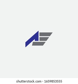 A E letter logo design and sign