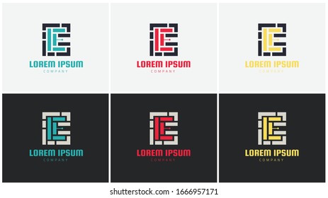 Diseño del logotipo de la carta electrónica adecuado para una empresa o evento relacionado con comunicación, tecnología, red, conexión, robótica, máquina, digital, electrónica y multimedia.