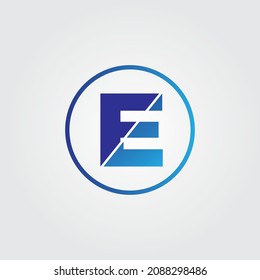 E letter logo design. Letter logo design Template.