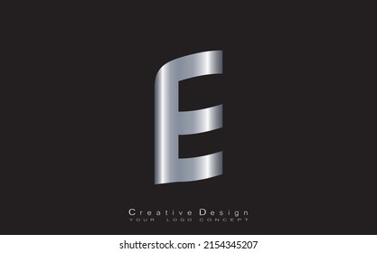 E letter logo design template vector