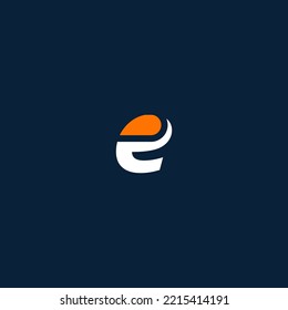 E letter logo design template elements. Modern abstract digital alphabet letter logo. Vector illustration.