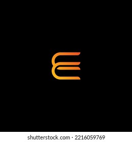 Elementos de plantilla de diseño de logotipo de letra E. Logo de la letra digital abstracta moderna. Ilustración vectorial.